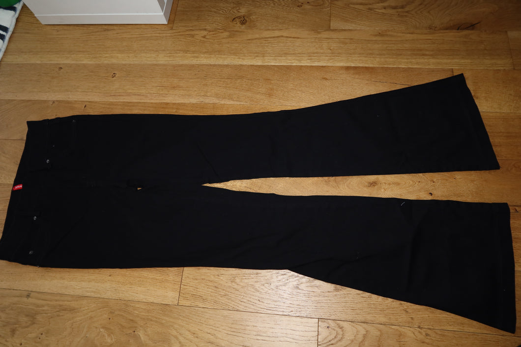 SPANX FLARE JEANS JEANS (BLACK AND BLUE DENIM )